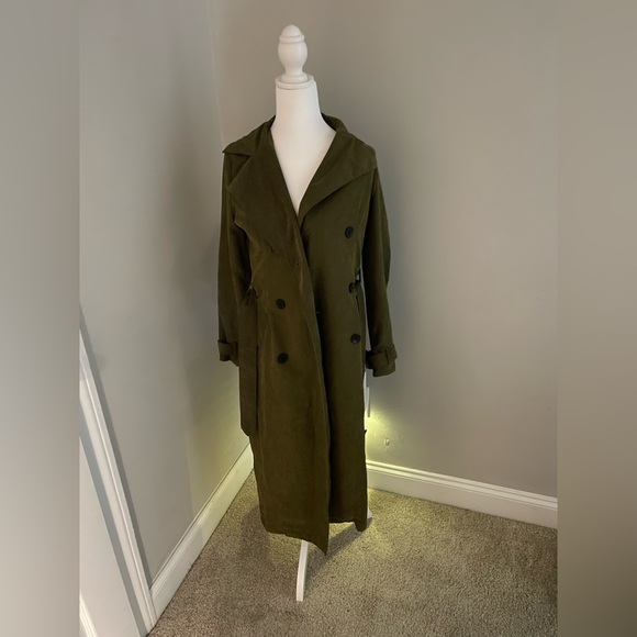 Missguided Trench Coat Size 4 - Picture 3 of 3